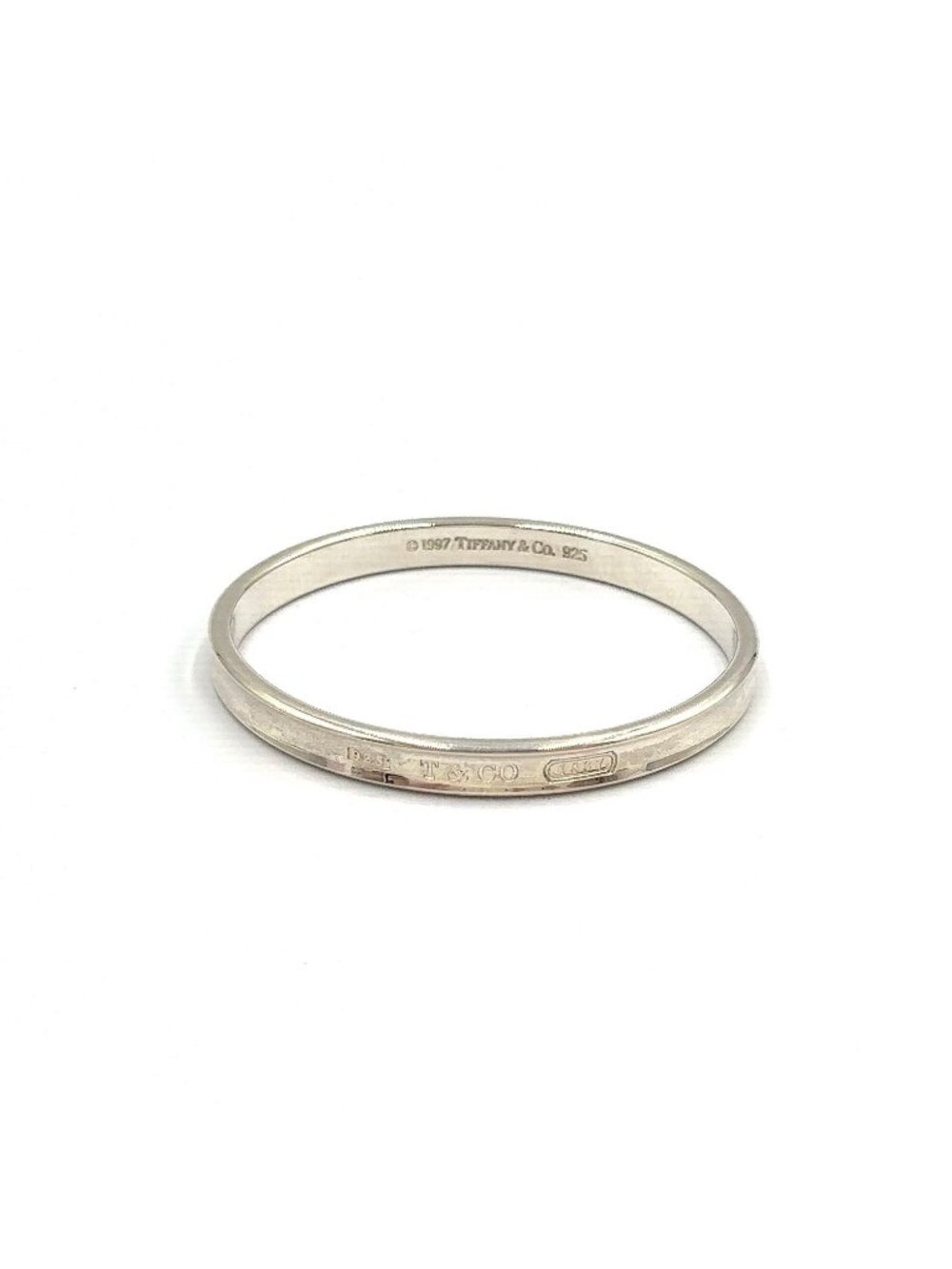 Tiffany & Co 1837 Narrow Silver Bangle Bracelet